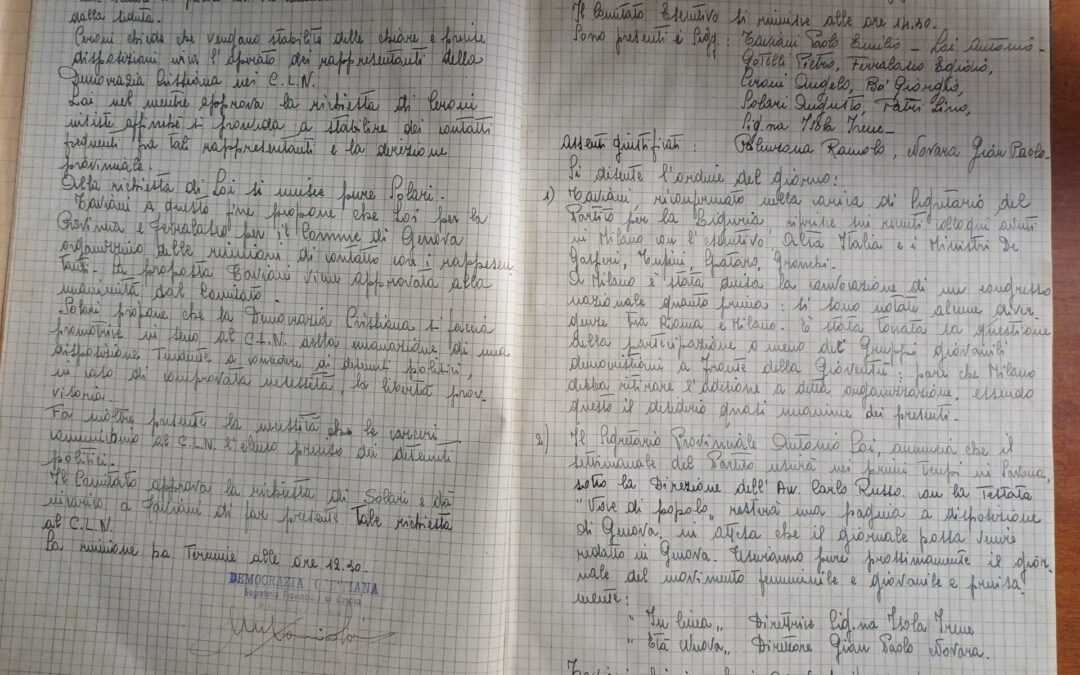 Il progetto di riordino dell’archivio della Democrazia Cristiana di Genova